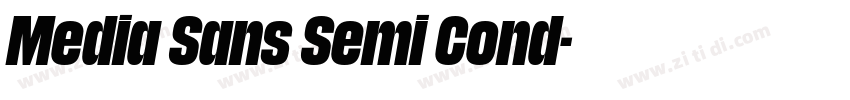 Media Sans Semi Cond字体转换